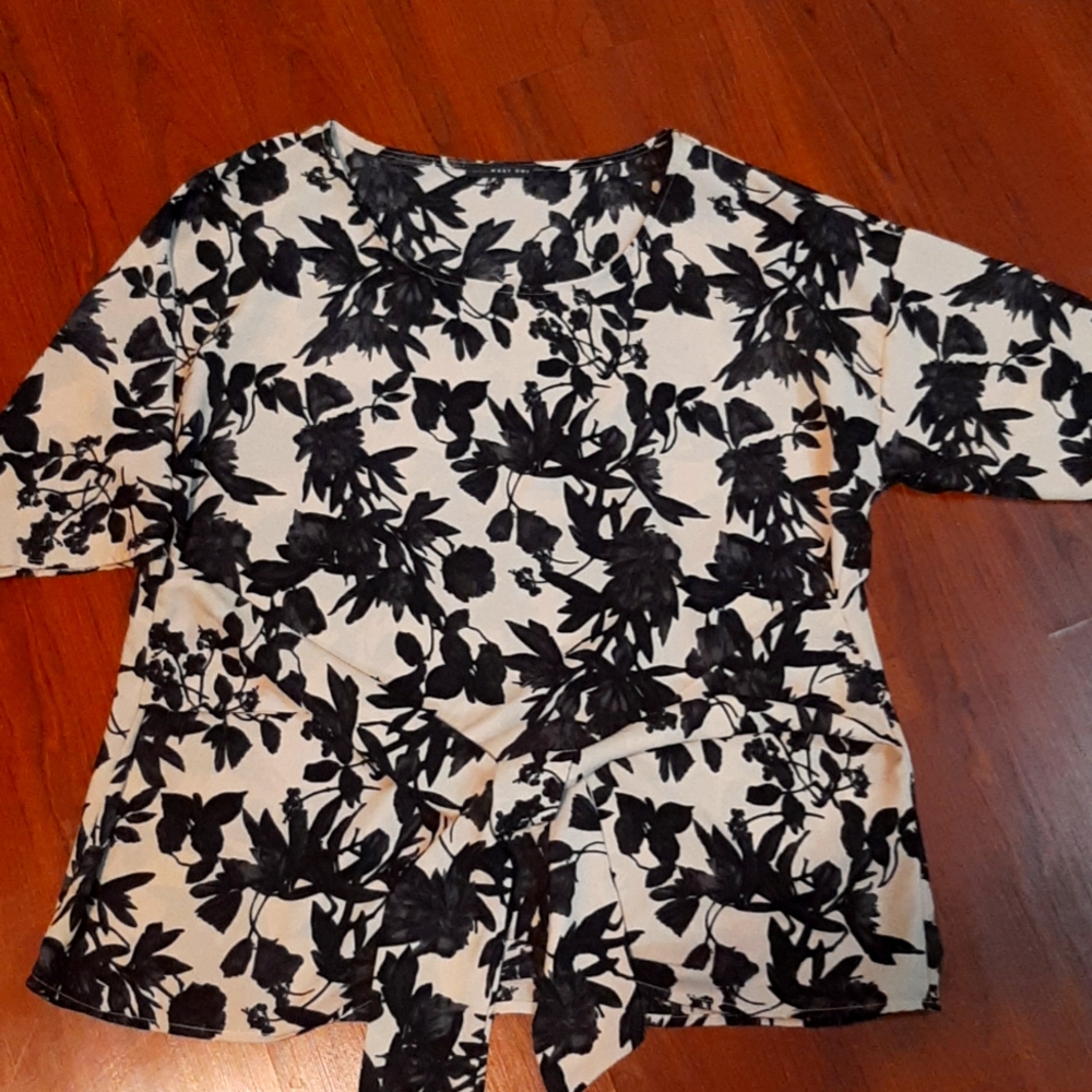 Julienne tie front blouse